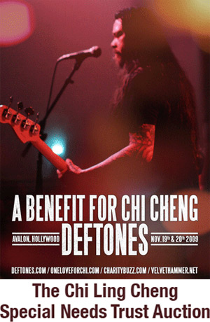 Благотворительные концерты группы Deftones для Чи Ченга в Голливуде 19 и 20 ноября 2009 года