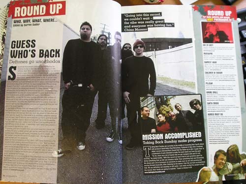 Группа Deftones в ноябрьском номере журнала «Rock Sound»: «Отгадайте, кто вернулся»