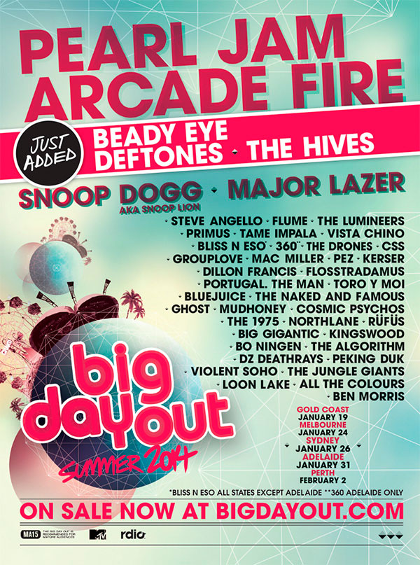 Музыкальный фестиваль Big Day Out 2014