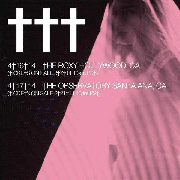 Концерты ††† (Crosses) в Калифорнии