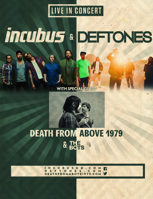 Летний совместный тур по США групп Deftones и Incubus