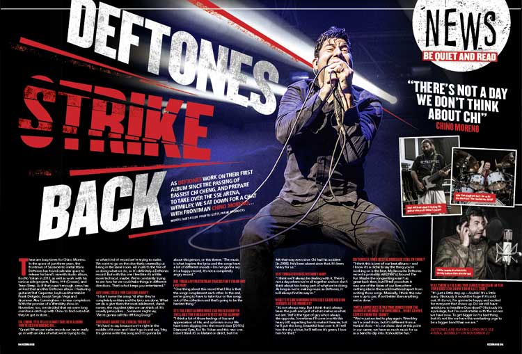 Deftones наносят ответный удар. Интервью с Чино Морено в журнале «Kerrang!»