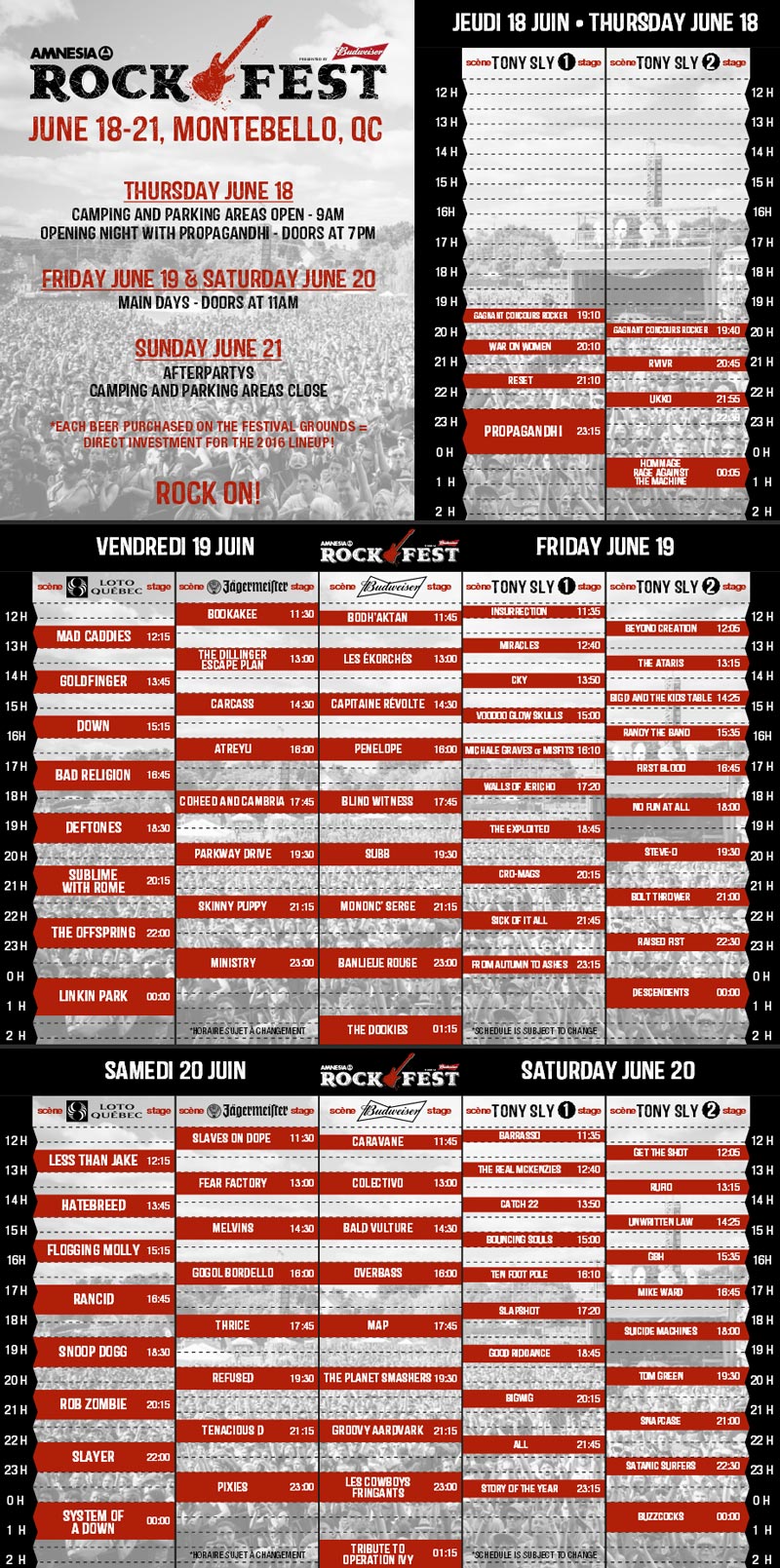 Deftones на фестивале Amnesia Rockfest 19 июня 2015 года