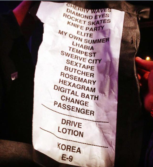 Сет-лист концерта Deftones в клубе The Observatory, Santa Ana, California, USA (8 мая 2015 г.)