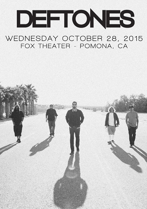 Концерт Deftones в Fox Theater - Помона, Калифорния, США - 28 октября 2015 года
