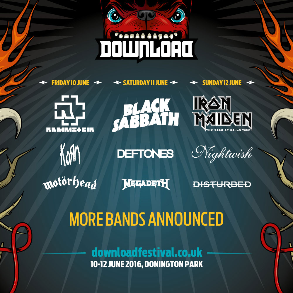 Участники Download Festival 2016