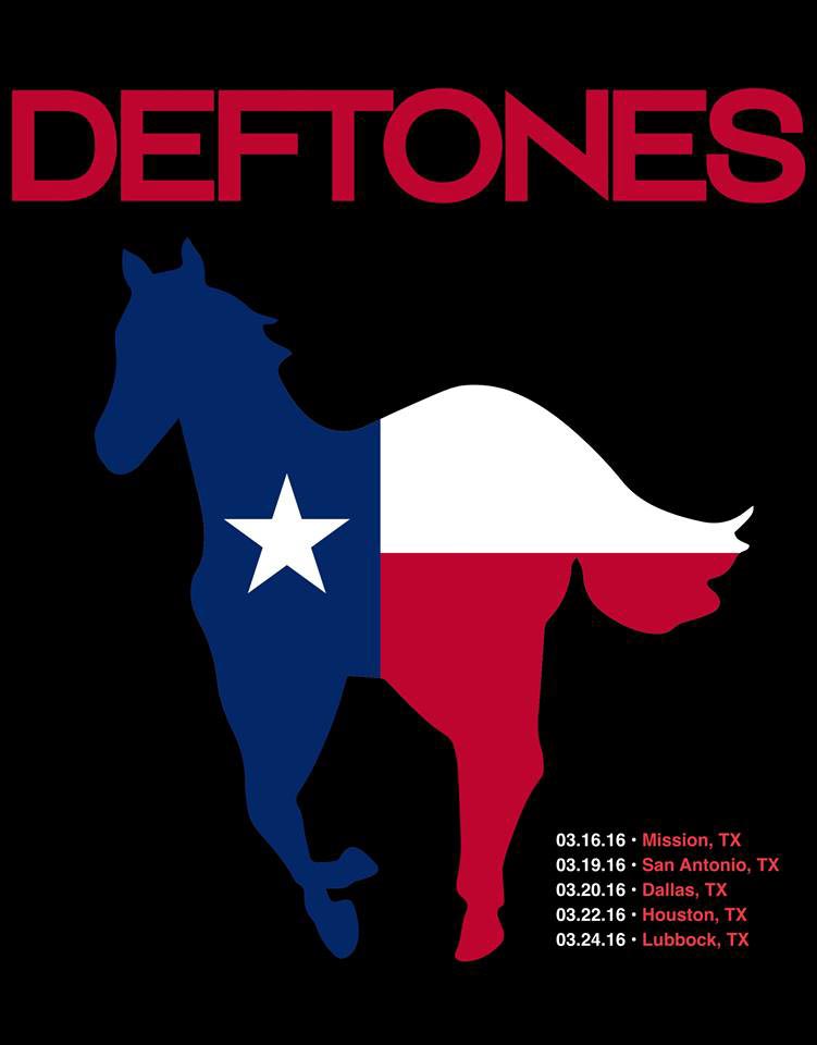 Турне группы Deftones по Техасу в марте 2016 года
