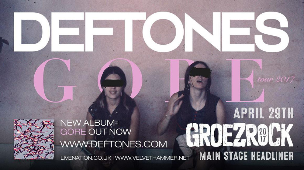Группа Deftones — хэдлайнер фестиваля Groezrock 2017 в Бельгии