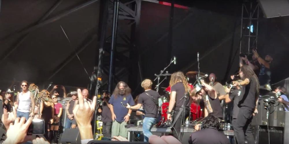 Стивен Карпентер принял участие в концерте-посвящении Винни Полу на фестивале «Monster Energy Aftershock»