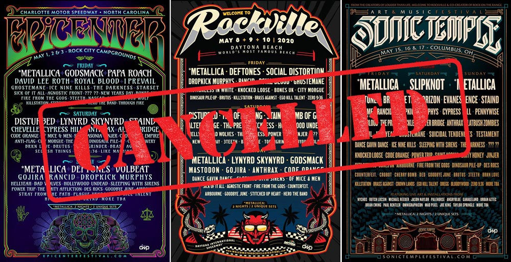 В США отменены фестивали «Epicenter», «Welcome To Rockville» и «Sonic Temple» с участием Deftones