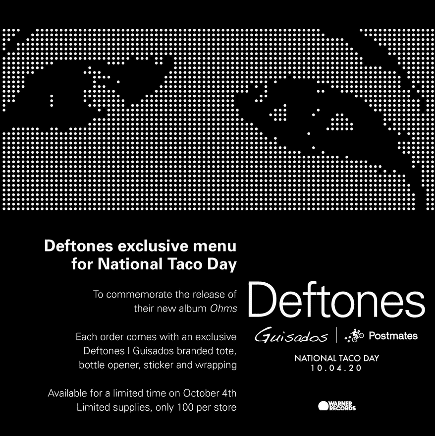 Группа Deftones представит эксклюзивное меню к Национальному дню тако