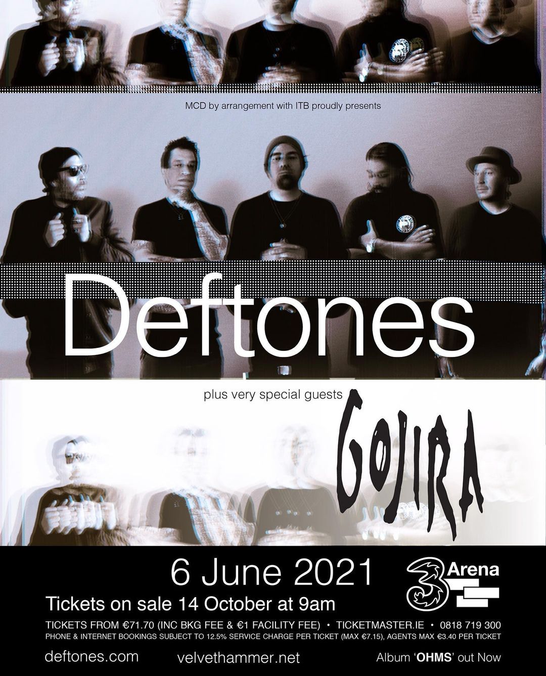 Концерт Deftones в Дублине, Ирландия, в 2021 году