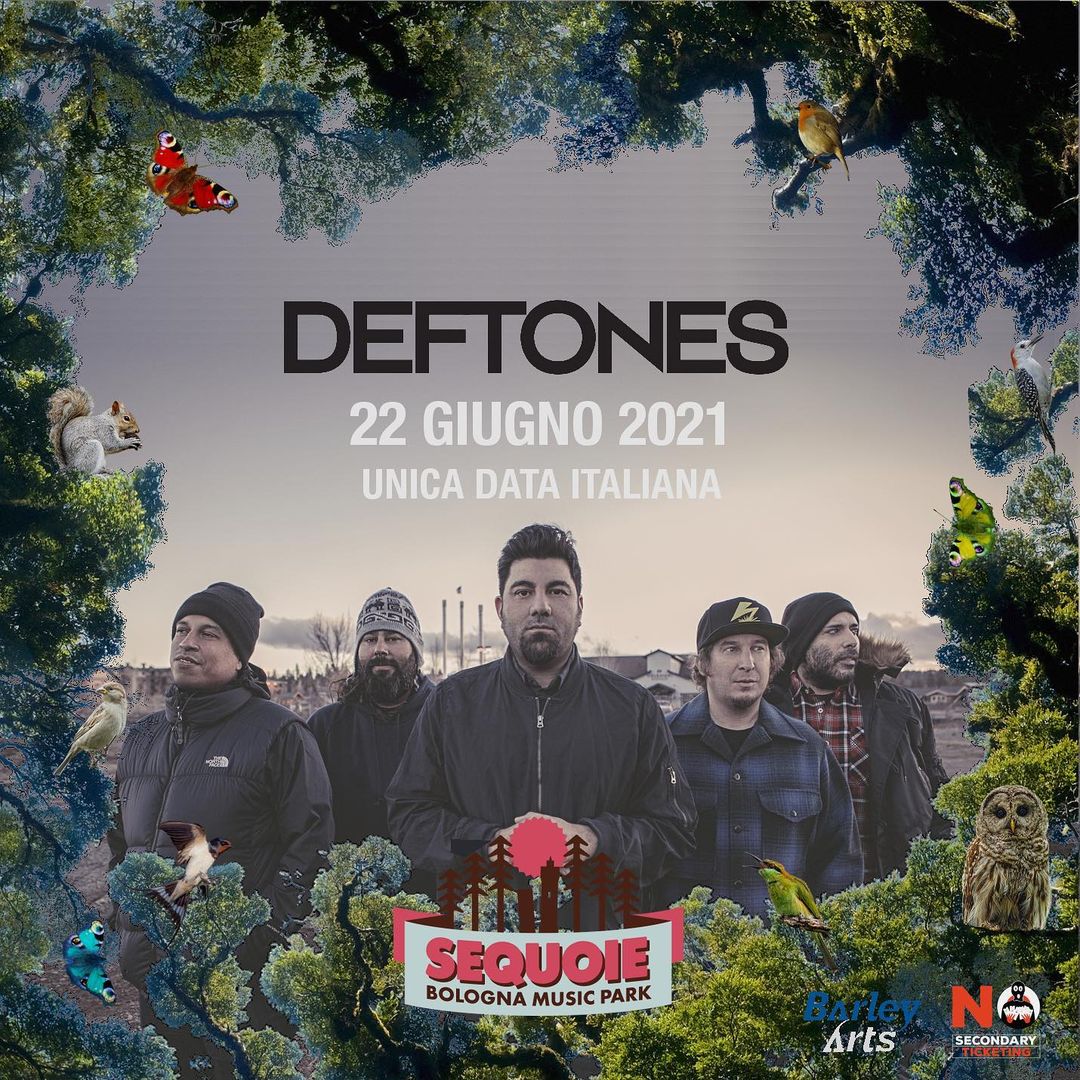 Концерт Deftones в Италии в 2021 году