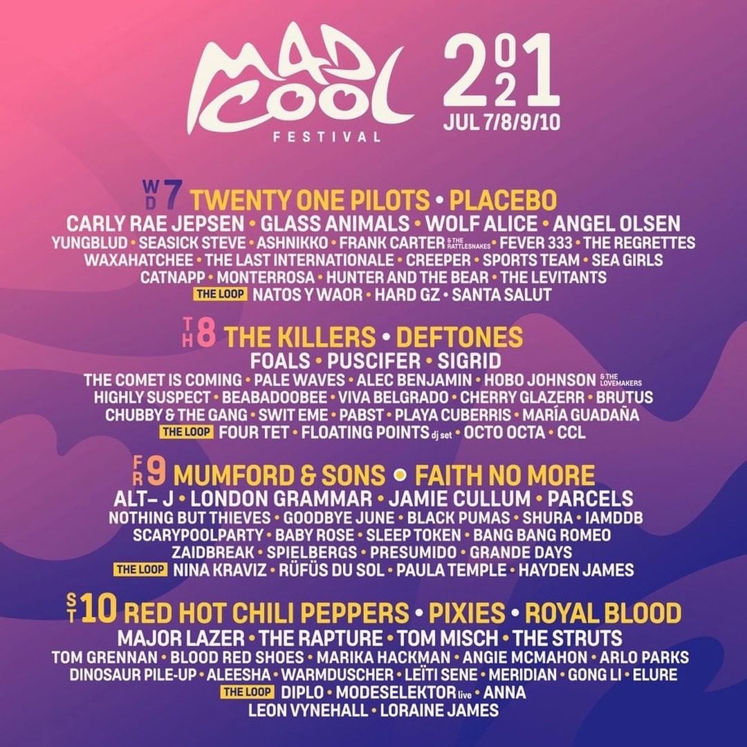 Deftones на фестивале «Mad Cool Festival» в Испании в 2021 году