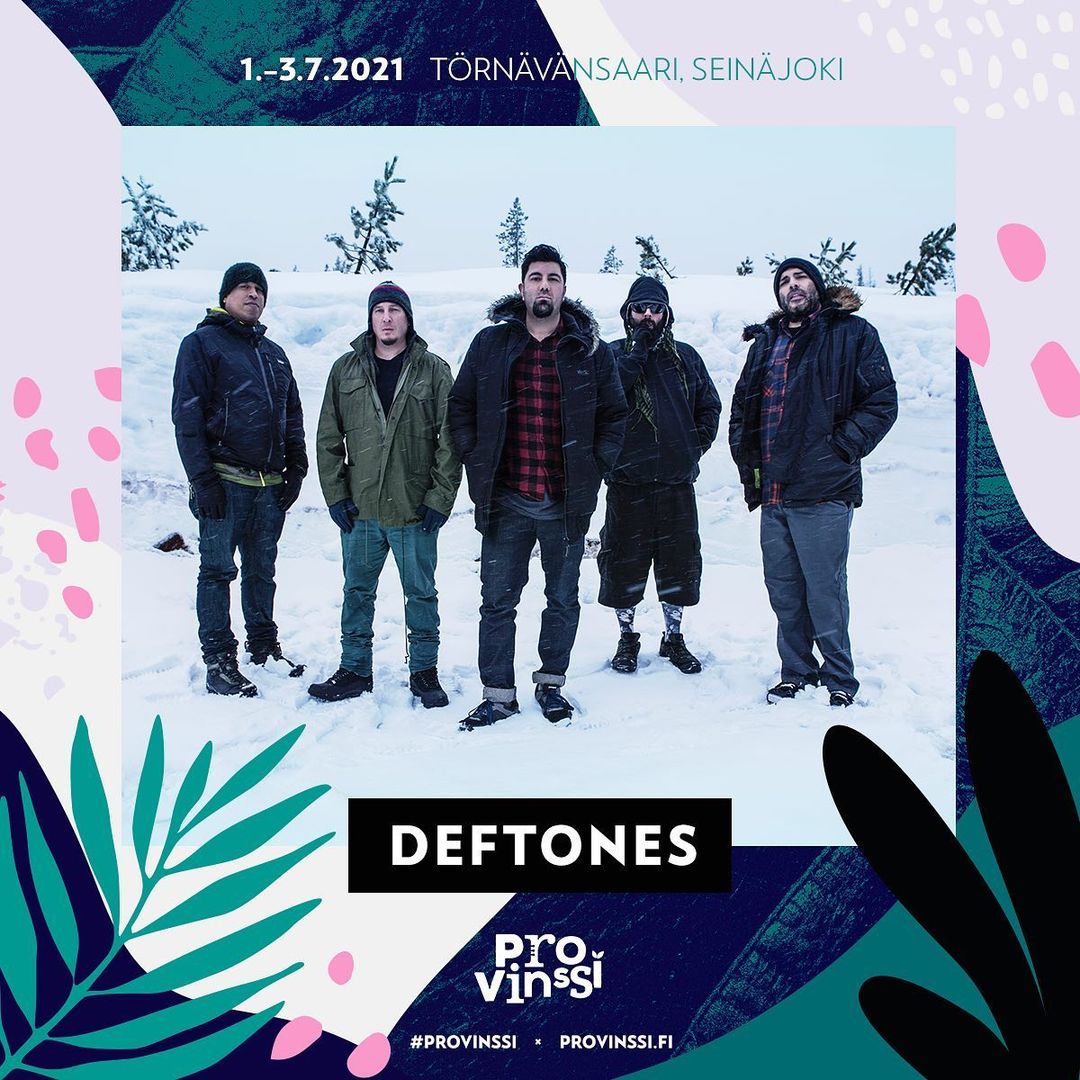 Deftones на фестивале «Provinssi» в Финляндии в 2021 году