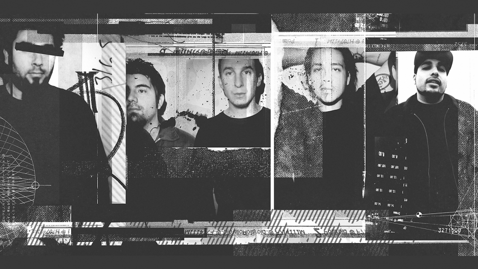 Группа Deftones: Стивен Карпентер, Чино Морено, Эйб Каннингем, Чи Ченг и Фрэнк Дельгадо. Фото - James Minchin III