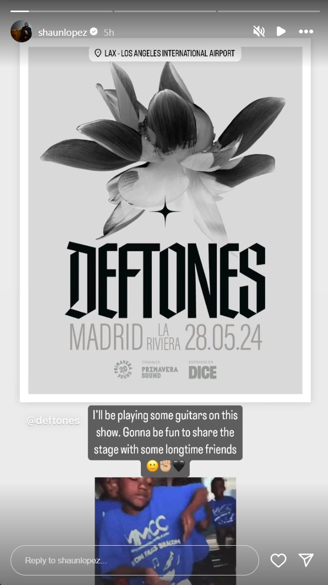 Шон Лопез выступит с Deftones в Испании